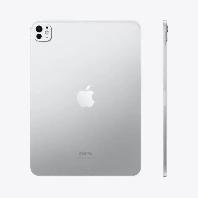 【Apple】2024 iPad Pro 11吋/WiFi/256G 平板電腦 (三折筆槽殼+鋼化保貼組)