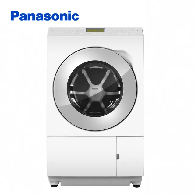 【Panasonic 國際牌】12公斤日本製溫水洗脫烘變頻滾筒洗衣機-左開(NA-LX128BL)