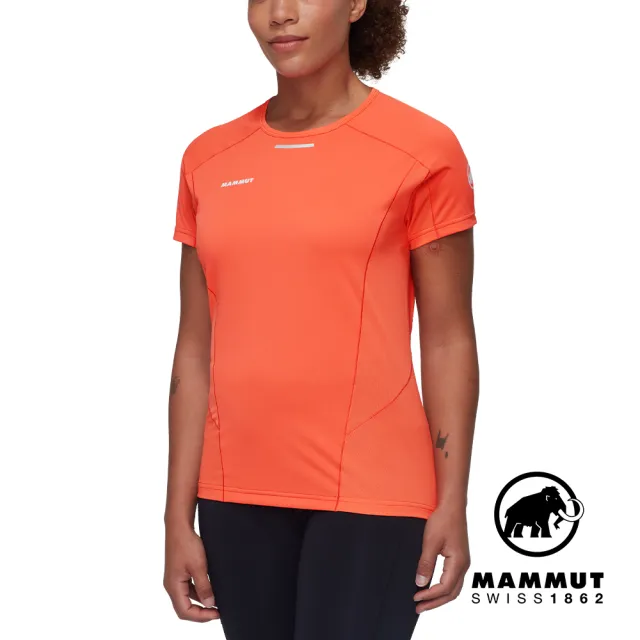 【Mammut 長毛象官方直營】Aenergy FL T-Shirt 輕量抗菌短袖排汗衣 蜜桃粉 女款 #1017-05020