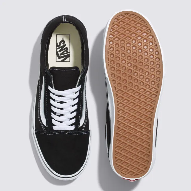 【VANS 官方旗艦】Old Skool 男女款黑白色滑板鞋/休閒鞋/帆布