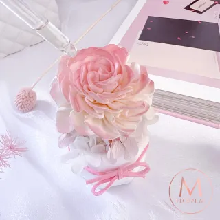 【Floral M】克里斯蒂娜公主香氛擴香花珊瑚粉(擴香花/香氛花/花禮/香水精油/居家香氛/桌上裝飾/送禮)