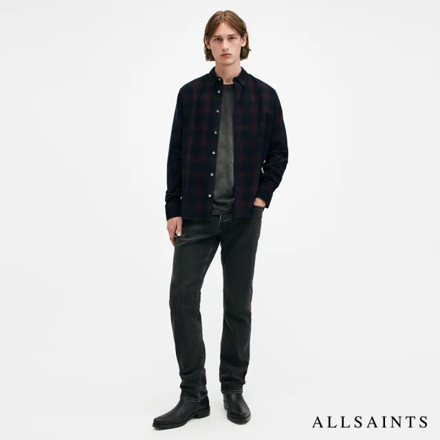 【ALLSAINTS】DAYBREAKER 燈芯絨公羊頭骨格紋襯衫 M033SB(舒適版型)