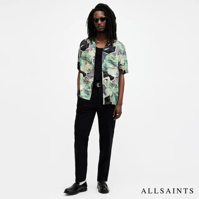 【ALLSAINTS】NAGA 人造絲日式花卉印花夏威夷花襯衫 M009SB(舒適版型)