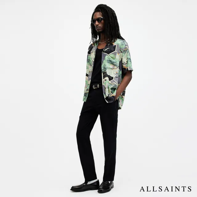 【ALLSAINTS】NAGA 人造絲日式花卉印花夏威夷花襯衫 M009SB(舒適版型)