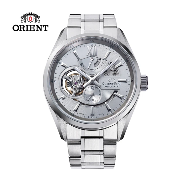 ORIENT 東方錶 ORIENT STAR東方之星 OPEN HEART系列 鏤空機械錶 鋼帶款 銀灰色 - 41.0mm(RE-AV0125S)