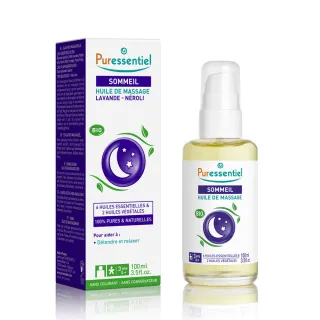 【Puressentiel 璞萃】E°6 晚安解憂 美體潤膚按摩油 100ml(Ecocert有機認證)