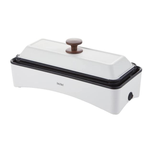 【ikiiki 伊崎】丸樂煮藝電烤盤/章魚燒機(可換盤 兩色可選)