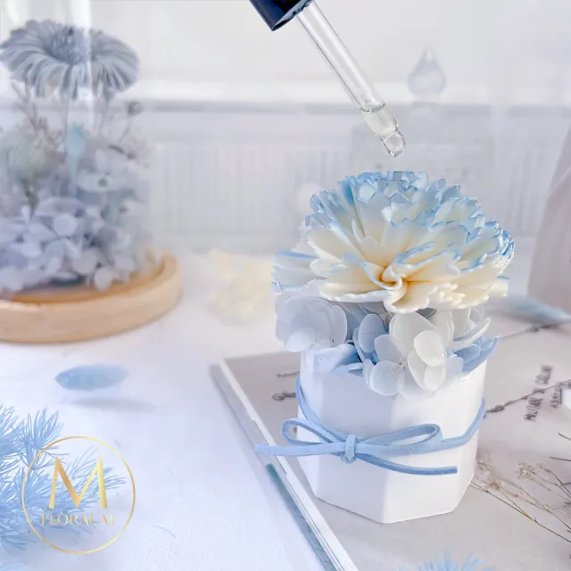 【Floral M】浪滿女神香氛擴香花愛丁堡藍(擴香花/香氛花/花禮/香水精油/居家香氛/桌上裝飾/送禮)