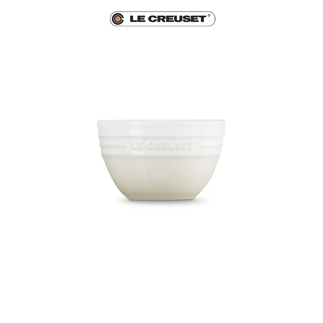 【Le Creuset】瓷器韓式飯碗10cm(蛋白霜)