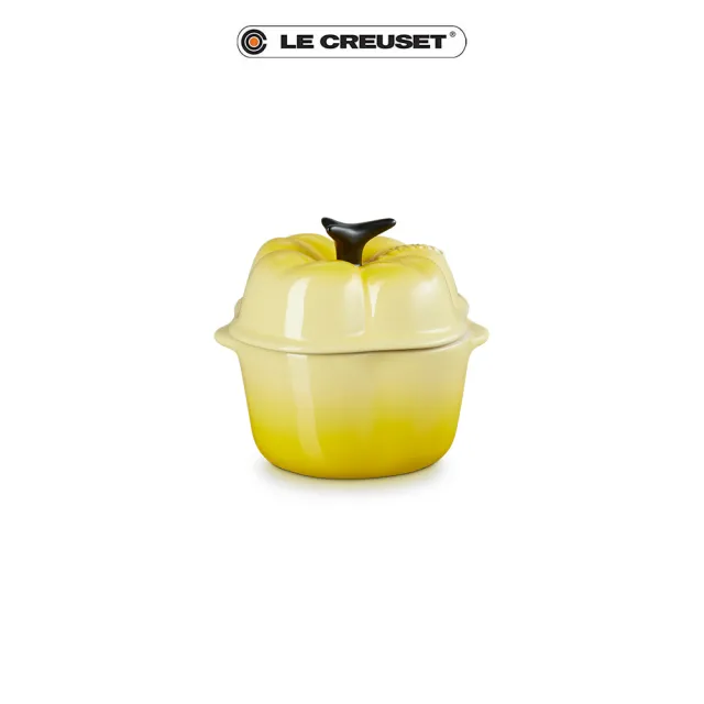 【Le Creuset】瓷器蔬果系列造型烤盅 大蒜/蕃茄/蘋果/黃椒(4款造型選1)