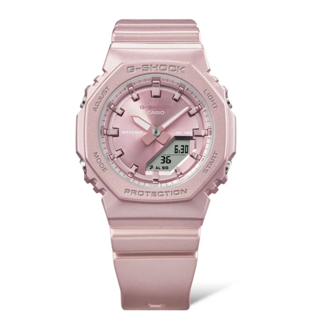 CASIO 卡西歐 G-SHOCK WOMEN/農家橡樹系列/40mm/氣質粉(GMA-P2100ST-4A)