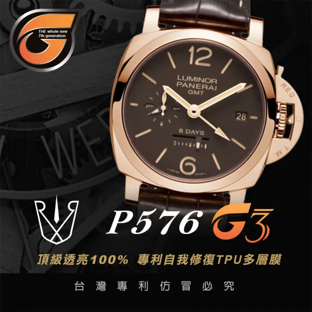 【RX8-G3】PANERAI沛納海 膠帶款 系列頂級腕錶、手錶貼膜(不含手錶)