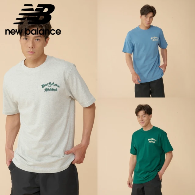 NEW BALANCE NB 厚磅鎖繡LOGO短袖上衣_男性_MT43556AHH_MT43556HEB_MT43556MHN(美版 版型偏大)