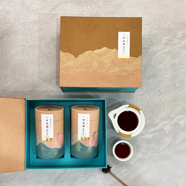 【一手私藏世界紅茶】台灣茶禮盒｜一手蜜香紅茶-茶葉100公克X2罐/盒(紅茶不真空)