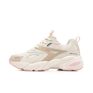 【FILA】Defender 女 休閒鞋 運動鞋 慢跑鞋 復古 厚底 斐樂 米 粉紅(5-J530Y-775)