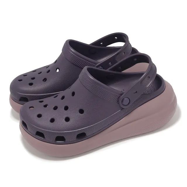 【Crocs】洞洞鞋 Classic Crush Clog 男鞋 女鞋 經典泡芙 超厚底 休閒鞋 涼拖鞋 單一價(2075212Y2)