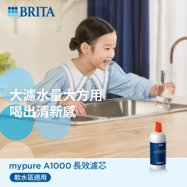 【德國BRITA官方】mypure A1000長效型濾芯(二入)