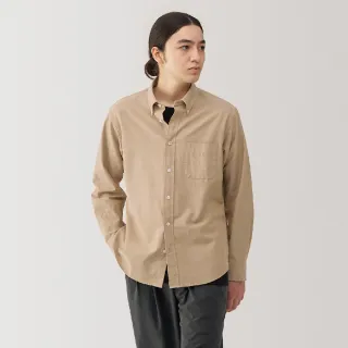 【MUJI 無印良品】男水洗牛津布扣領長袖襯衫(共7色)