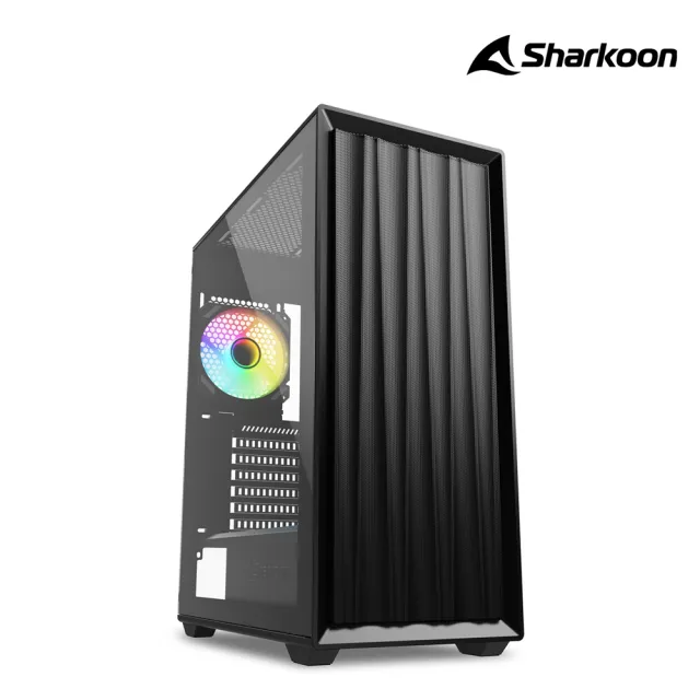 【Sharkoon 旋剛】VK3 RGB ATX電腦機殼(黑色)