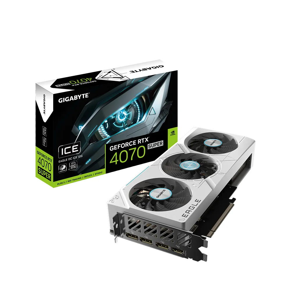 【GIGABYTE 技嘉】RTX4070 SUPER EAGLE OC ICE 12G 顯示卡+全漢 VITA GM 850W 白色版 雙8/金牌(V+P組合包)