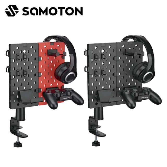 【SAMOTON 薩摩頓】MDB-2 旋轉收納洞洞板(可自由DIY 收納遊戲手把與耳機)