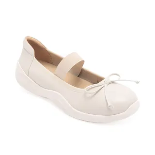 【Easy Spirit】FATIN 舒適輕量蝴蝶結娃娃鞋(白色)