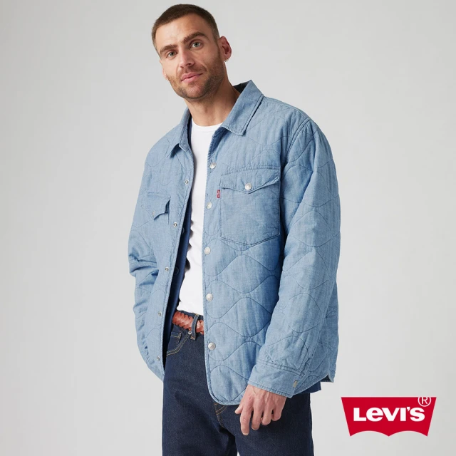 LEVIS 官方旗艦 男款 WESTERN丹寧襯衫式外套 人氣新品 A9173-0001