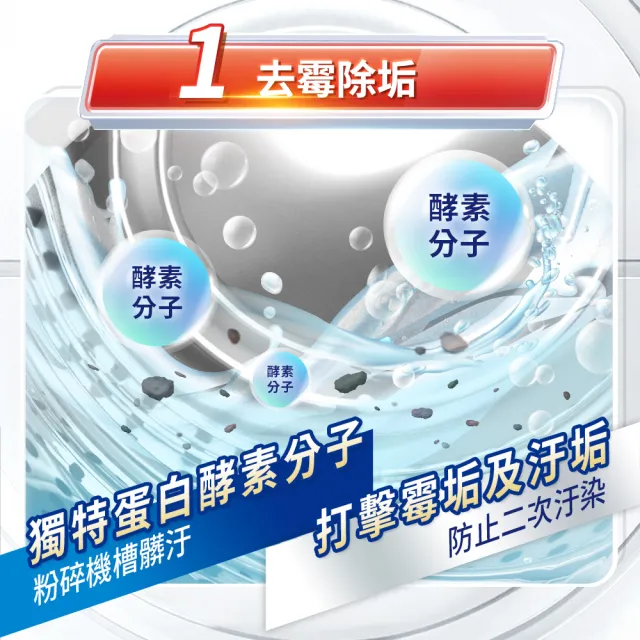 【白蘭】洗衣槽清潔劑 3入/盒(強酵極淨)