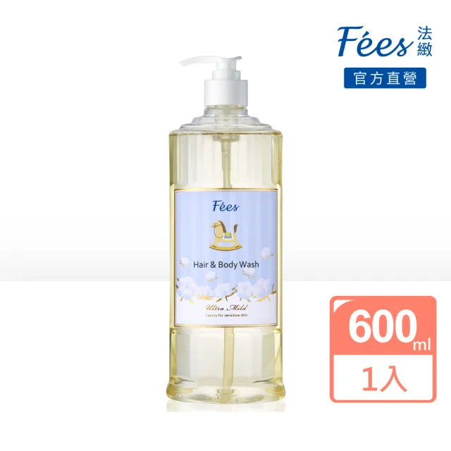 【Fees 法緻】嬰兒柔護洗髮沐浴精600ml 2入組