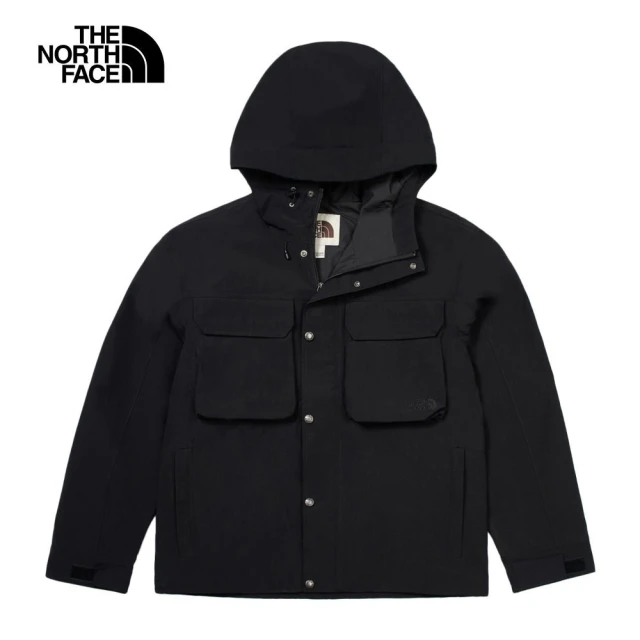 The North Face TNF 北臉 防水透氣連帽衝鋒外套 M M66 RIPSTOP RAIN JACKET - AP 男 黑(NF0A83UQJK3)