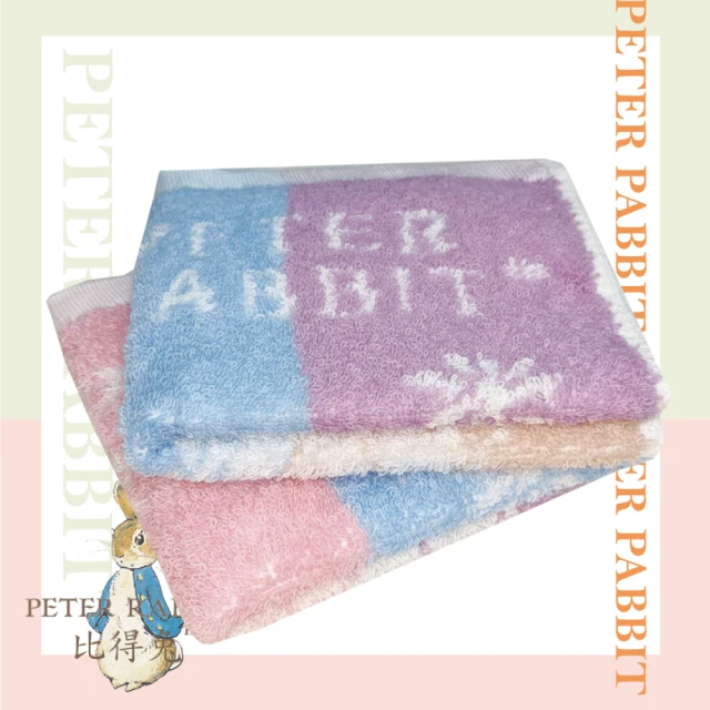 PETER RABBIT 比得兔 12入組純棉彼得兔刺繡小方