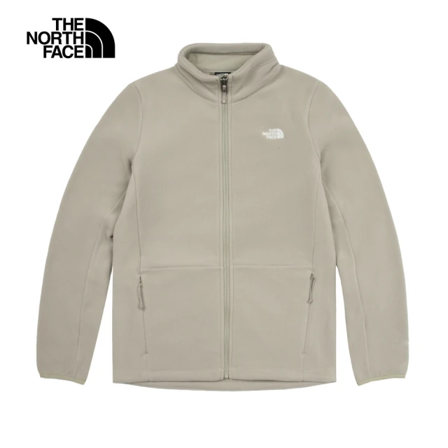 The North Face 北面女款棕色舒適保暖立領抓絨外套｜83OL1I4