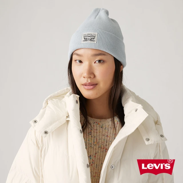 LEVIS 官方旗艦 男女同款雙馬標針織帽 人氣新品 000J7-0000