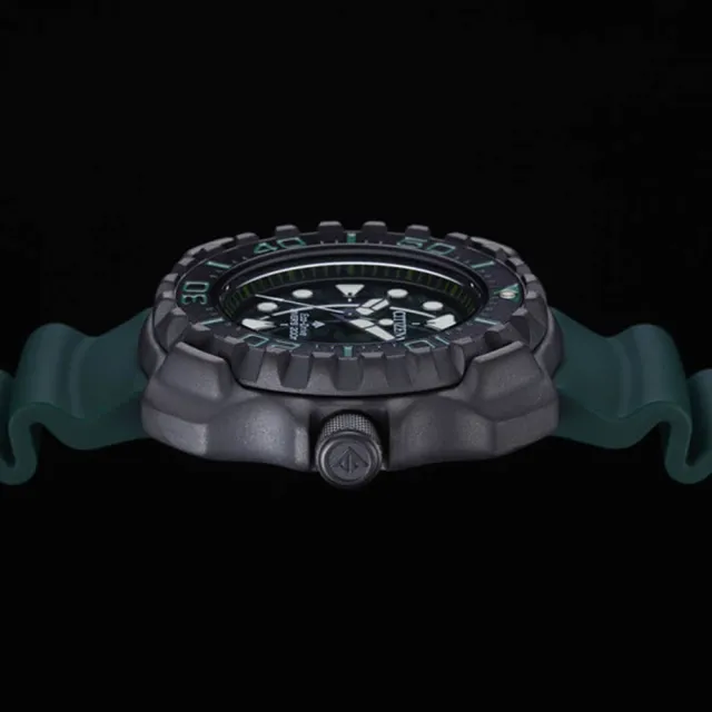 【CITIZEN 星辰 官方授權】PROMASTER 迷彩風光動能鈦金屬200米潛水錶-45.8mm 情人節 禮物(BN0228-06W)