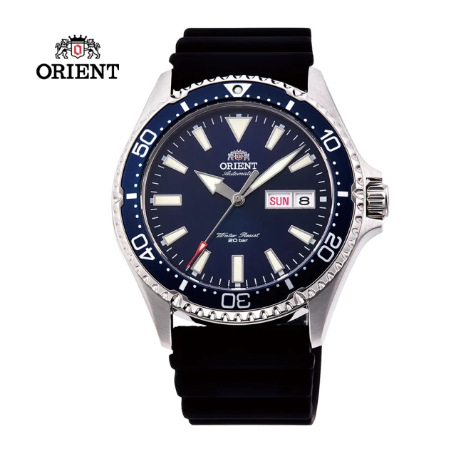 ORIENT 東方錶 ORIENT 東方錶 WATER RESISTANT系列 200m潛水錶 膠帶款 藍水鬼 藍色(RA-AA0006L)