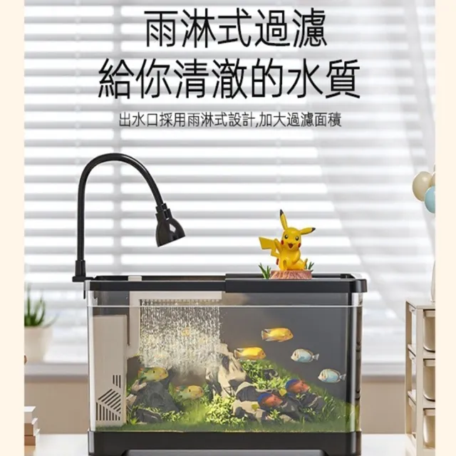 【星優】桌上型靜音生態魚缸 升級款(免換水魚缸/桌面魚缸/小型魚缸/懶人魚缸/小魚缸/桌上缸/魚缸水族箱)