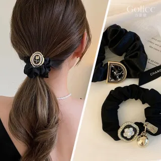 【Gulicc】法式 古典氣質 髮圈(新年 情人節 生日 髮飾 頭飾 大腸圈 髮夾 禮物)