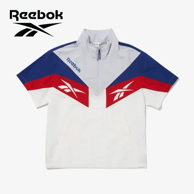 【REEBOK官方旗艦】Twin vector color block short-sleeved anorak 短袖上衣_男/女(三款任選)