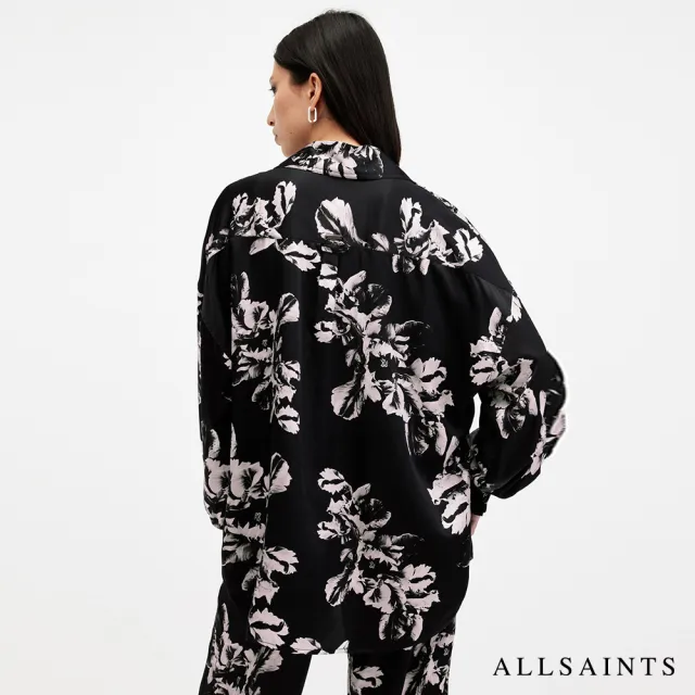 【ALLSAINTS】CHARLI 真絲印花花卉寬鬆襯衫 W010PB(舒適版型)