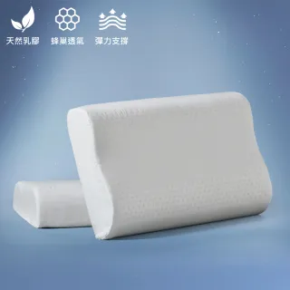 【Tonia Nicole 東妮寢飾】防螨抗菌乳膠工學枕(2入)