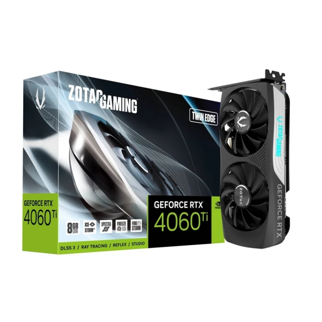 ZOTAC 索泰 RTX4060Ti+750W組合★GAMING GeForce RTX 4060 Ti 8GB Twin Edge顯示卡+酷碼 金牌750W電源