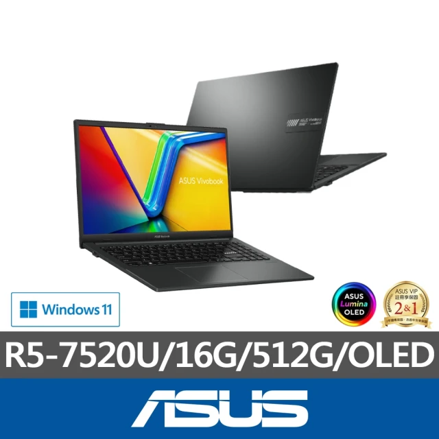 ASUS +24型螢幕組★15.6吋R5輕薄筆電(Vivob