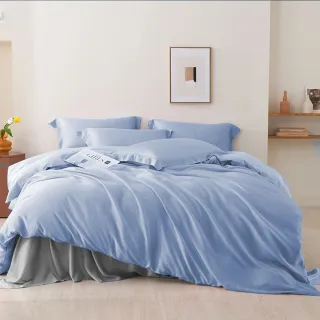 【A-nice】100%天絲被套床包枕套組(雙人/加大 素色經典4003系列 60支)