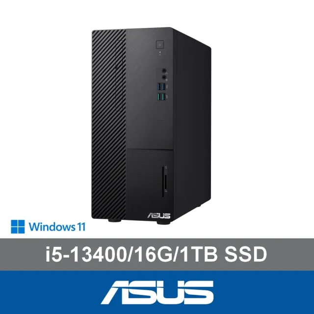 【ASUS 華碩】27型螢幕組★i5十核電腦(i5-13400/16G/1TB SSD/W11/H-S500ME-513400016W)