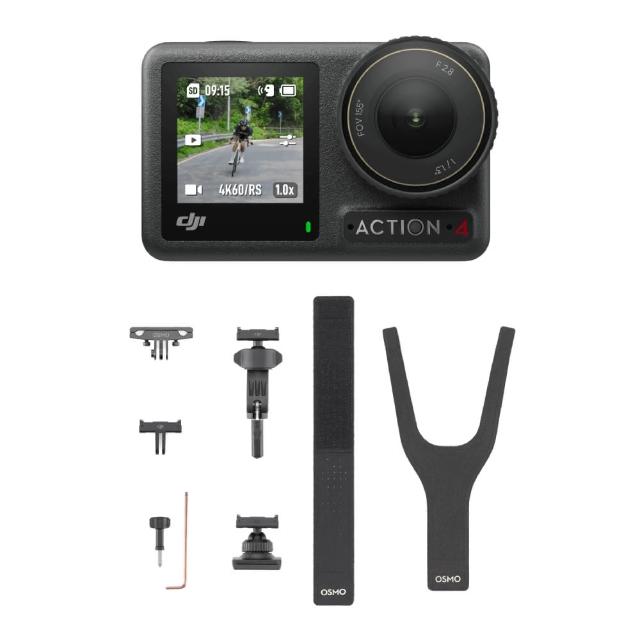 【DJI】Osmo Action 4 全能公路車騎行套裝 運動相機/迷你相機|超穩拍攝
