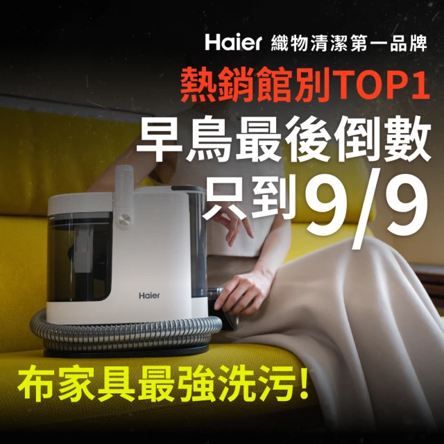 Haier 海爾 白兵長蒸氣織物清潔機R9(市面唯一100°