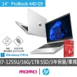 【HP 惠普】送防毒軟體★14吋 FHD輕薄商用筆電 9X5F2PA(ProBook 440 G9/I7-1255U/16G/1TB SSD/W11P/333)