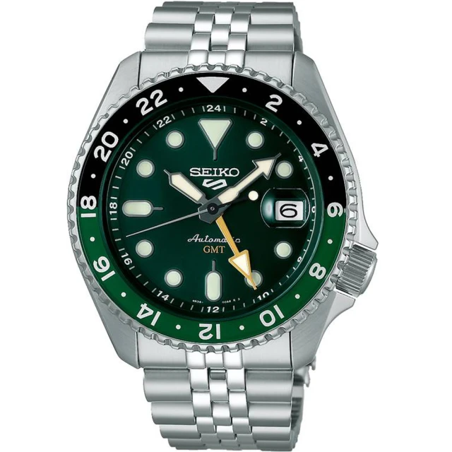 SEIKO 精工 5 Sports GMT 機械錶 男錶 手錶(4R34-00A0G/SSK035K1 SK043)