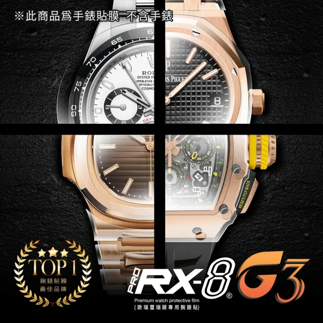 【RX8-G3】第7代保護膜 歐瑞璽瑞錶HORAGE 膠帶款 系列貼膜 含鏡面、外圈(不含手錶)