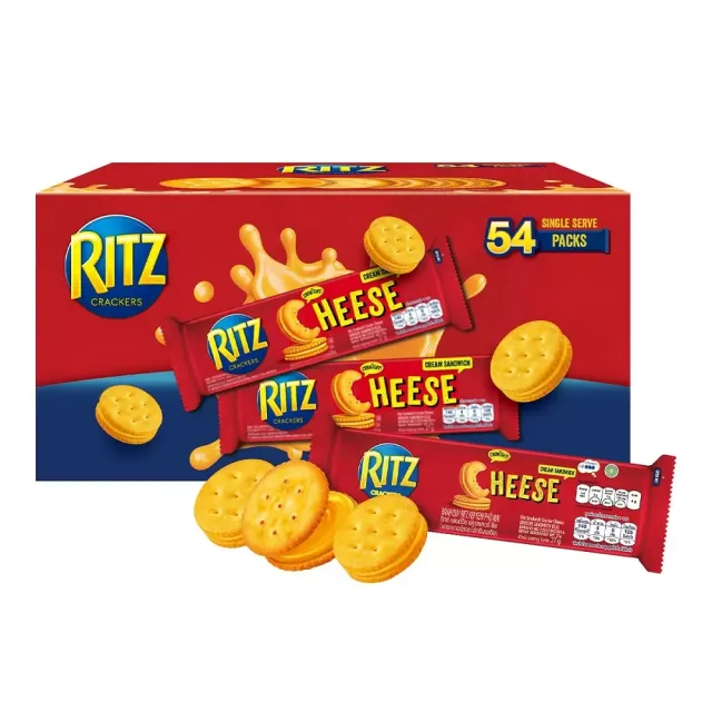 【美式賣場】RITZ 麗滋 起司三明治餅乾隨手包分享組(54包入)
